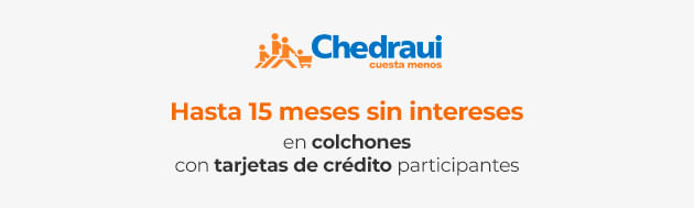 Hasta 15 meses sin intereses en colchones con tarjetas de crédito participantes