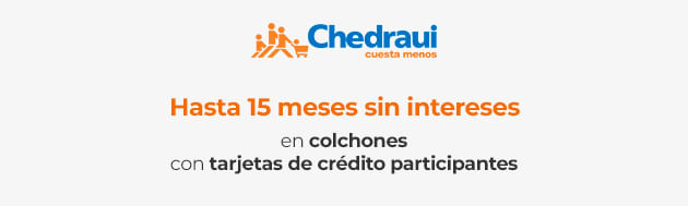 Hasta 15 meses sin intereses en colchones con tarjetas de crédito participantes