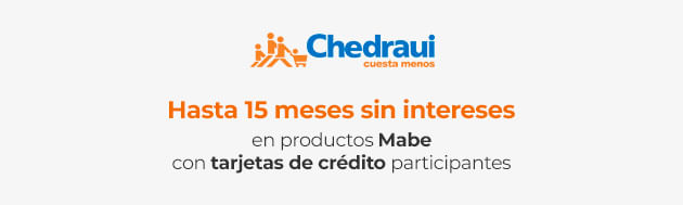 Hasta 15 meses sin intereses en artículos de la marca Mabe con tarjetas de crédito participantes