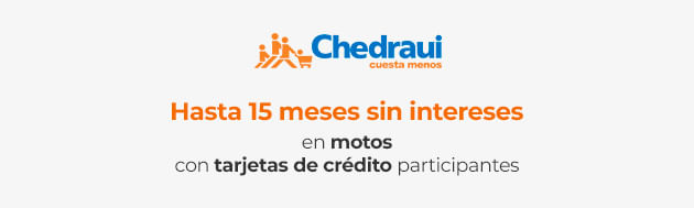 Hasta 15 meses sin intereses en motos con tarjetas de crédito participantes