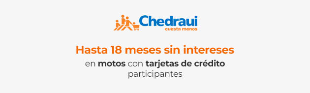 Hasta 18 meses sin intereses en motos con tarjetas de crédito participantes